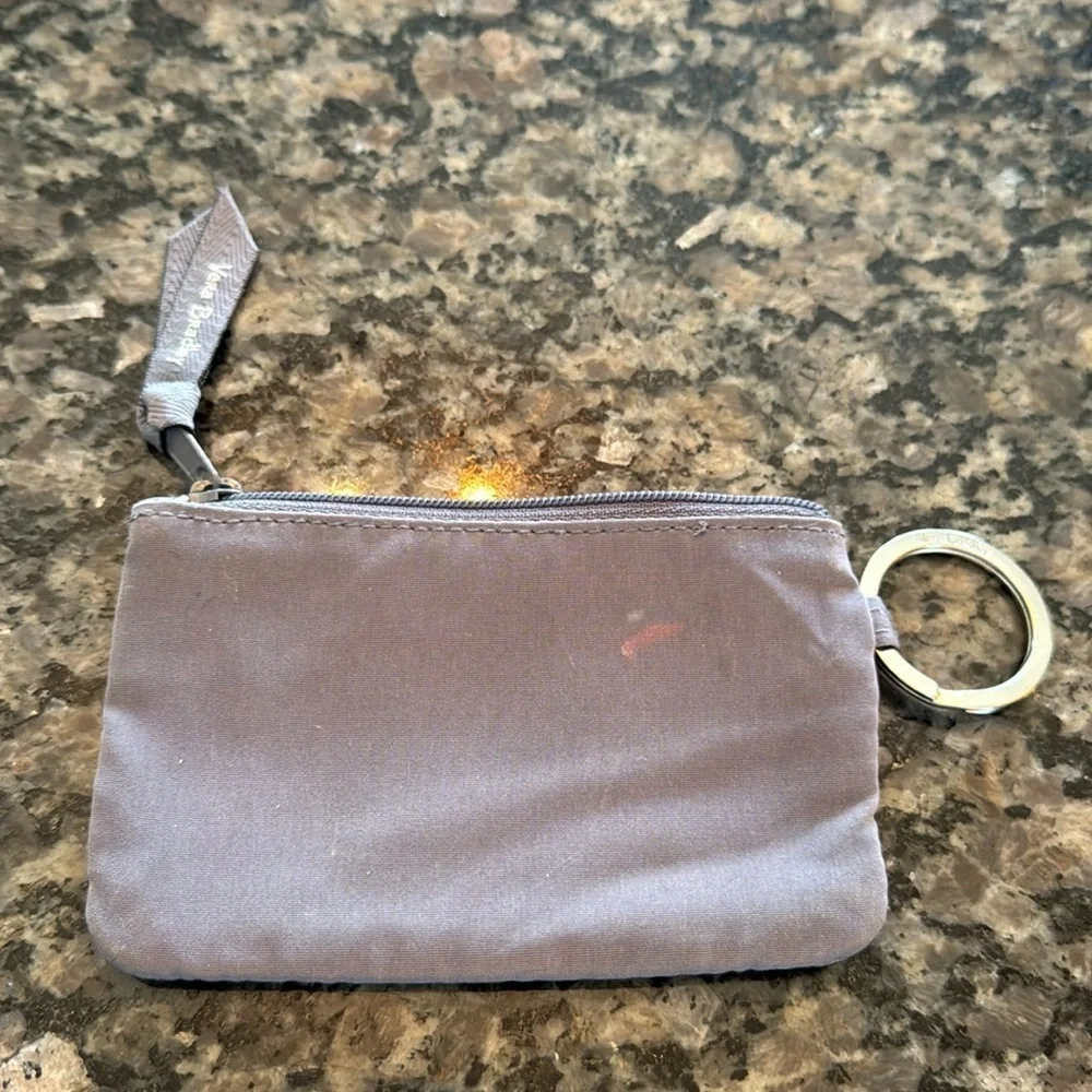 Vera Bradley gray coin card holder